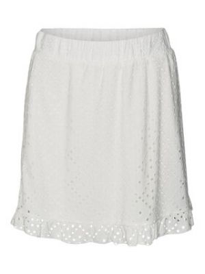 Mini sukně Vero Moda bílé