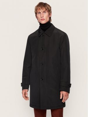 Priliehavý kabát Boss čierna