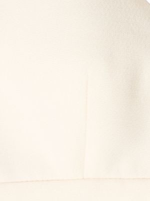 Jedwabny biustonosz wełniany z krepy Valentino biały