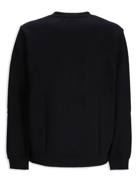 Raštuotas medvilninis džemperis Hugo juoda