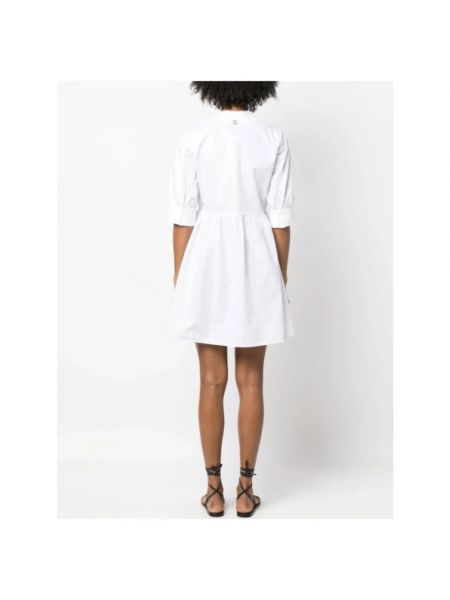 Mini vestido de algodón Twinset blanco