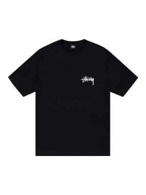 Плюшевая футболка Stussy черная
