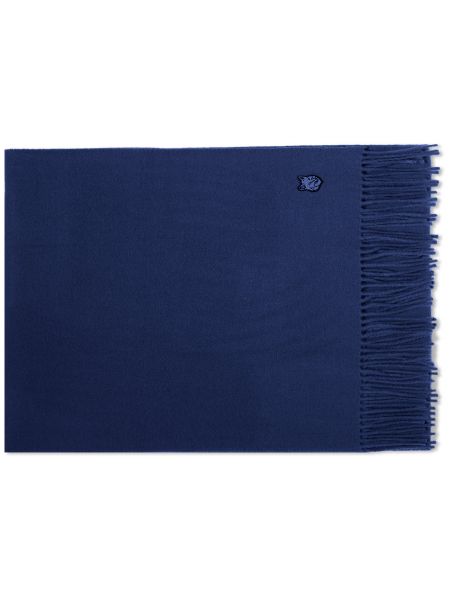 Шерстяной шарф Maison Kitsuné синий