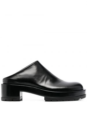 Slip-on skinn loafers Sapio svart