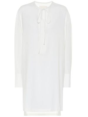Mini vestido de lana Low Classic blanco