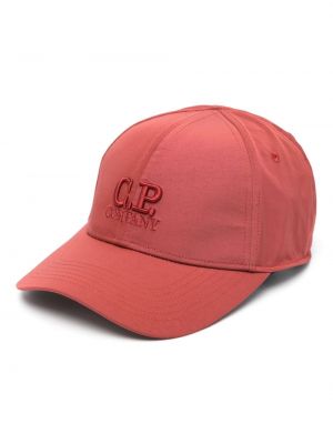 Cappello con visiera ricamato C.p. Company rosso