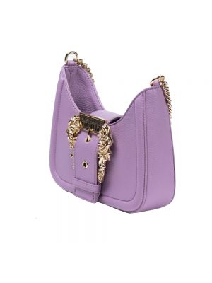 Body de cuero Versace Jeans Couture violeta