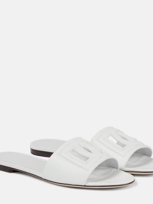 Кожени ниски обувки Dolce&gabbana бяло