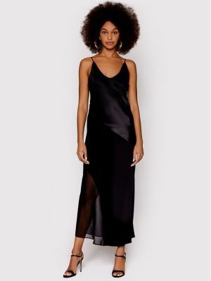 Коктейлна рокля slim Calvin Klein черно