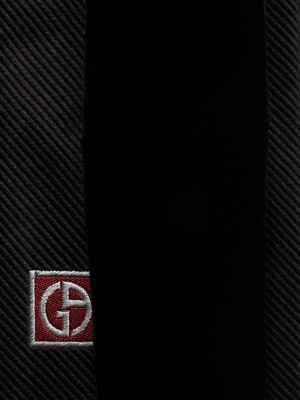 Jacquard krawatte Giorgio Armani schwarz
