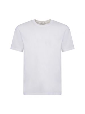Camisa de algodón de cuello redondo Maison Margiela blanco