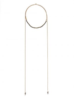 Drapovaný náhrdelník Isabel Marant zlatý