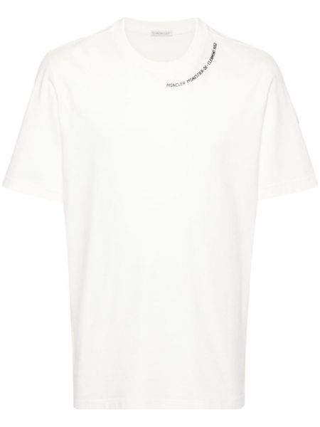 Pamučna majica Moncler bijela