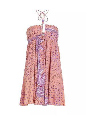 Платье мини Poupette St Barth розовое