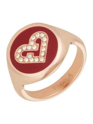 Прозрачен пръстен от розово злато Furla
