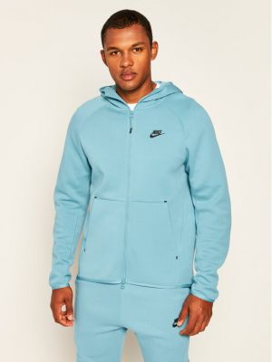 Flisas džemperis su gobtuvu Nike mėlyna