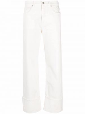 Pantalones rectos de cintura alta P.a.r.o.s.h. blanco