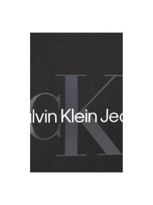 Borsa a tracolla con cerniera Calvin Klein nero