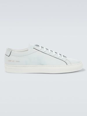Sneakers di pelle Common Projects argento