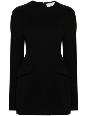 Džerzej bavlnené mini šaty Sportmax čierna