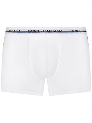 Памучни боксерки Dolce & Gabbana бяло