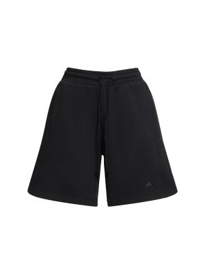 Shorts en coton Adidas Performance noir