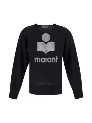 T-shirt mit print mit langen ärmeln Isabel Marant Etoile schwarz