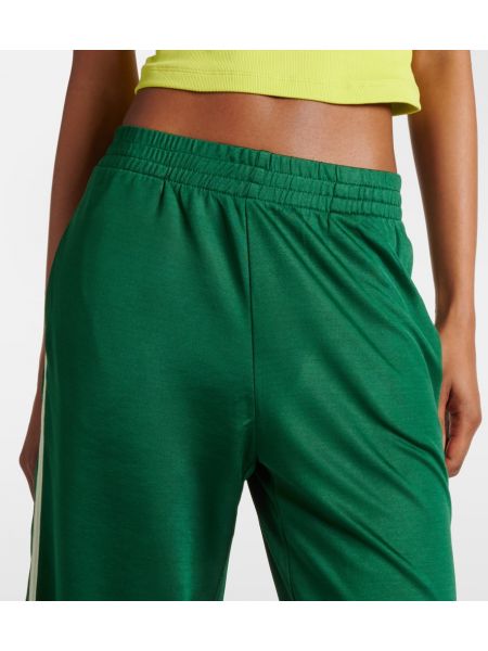 Pantaloni sport cu talie joasă The Upside verde