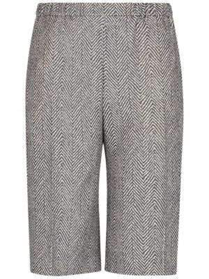 Pantaloni scurți cu model herringbone Emporio Armani