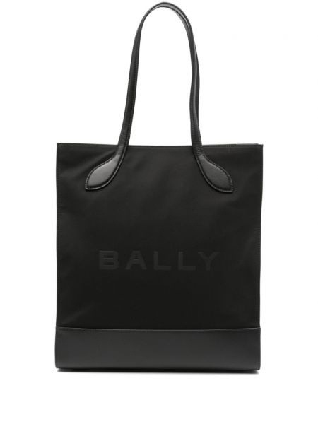 Baskılı alışveriş çantası Bally siyah