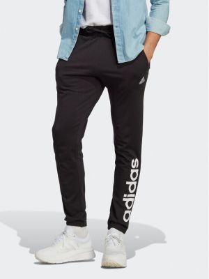 Pantaloni sport din jerseu Adidas negru