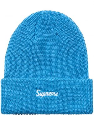 Relaxed шапка Supreme синьо