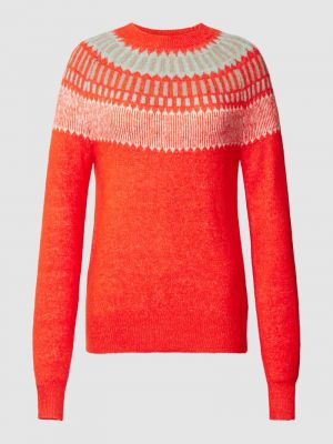 Dzianinowy sweter Montego pomarańczowy