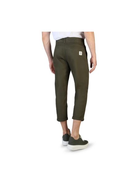 Pantalones de algodón Tommy Hilfiger verde