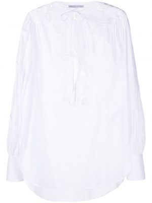 Blusa de encaje Ermanno Scervino blanco