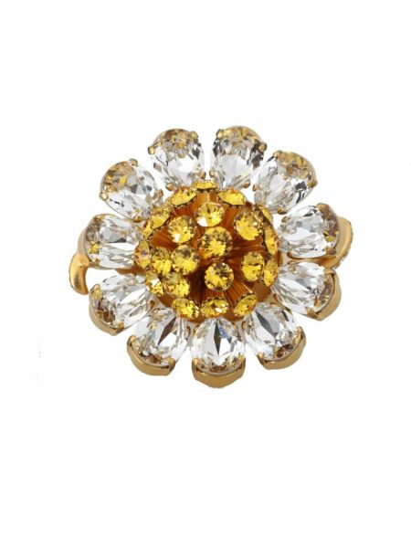 Eleganter geblümt ring mit kristallen Dolce & Gabbana