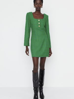 Tweed ruha Trendyol zöld