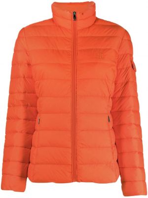 Péřová bunda Lauren Ralph Lauren oranžová