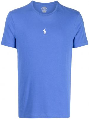 Slim fit t-shirt mit stickerei Polo Ralph Lauren blau