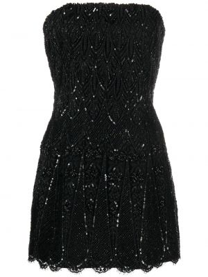 Вечерна рокля с пайети Almaz черно