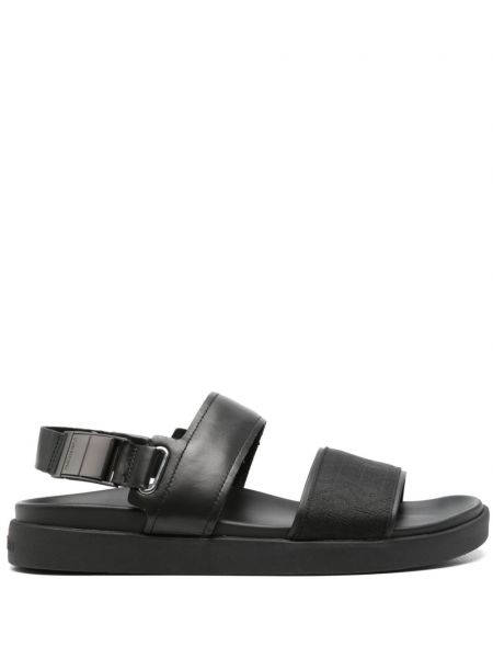 Slingback jakardi nauhalliset sandaalit Calvin Klein musta