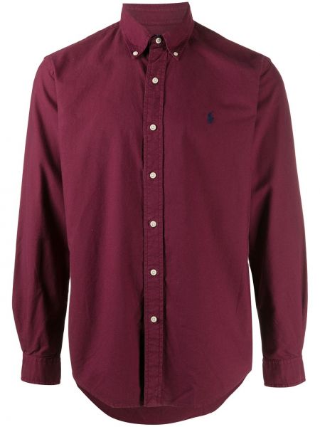 Camisa con bordado Polo Ralph Lauren rojo