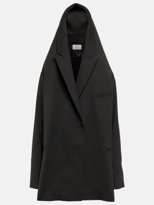 Oversized bunda s kapucňou Coperni čierna