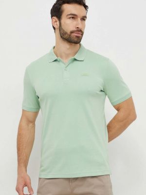 Памучна тениска с дълъг ръкав Calvin Klein зелено