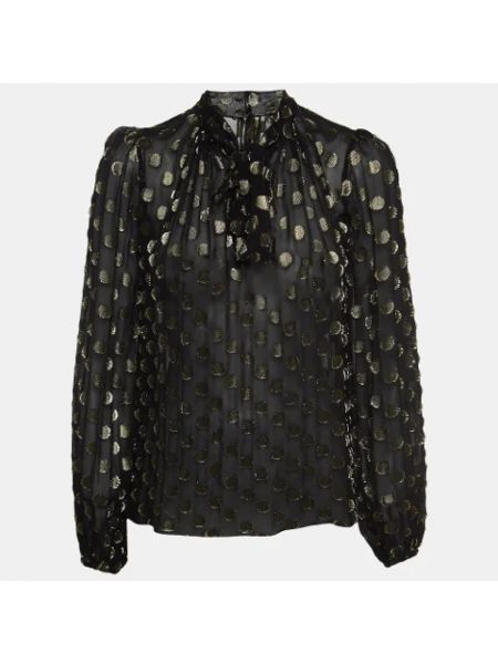 Blusa de seda Dolce & Gabbana Pre-owned negro