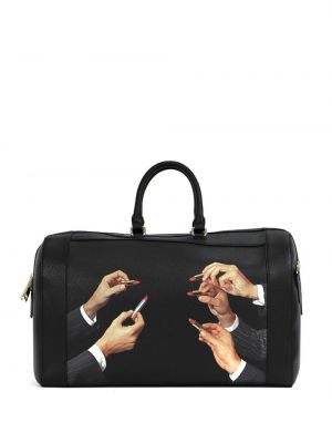 Τσάντα laptop με σχέδιο Seletti μαύρο