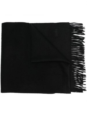 Плетен кашмирен шал Zegna черно