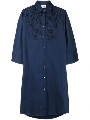 Robe chemise brodé P.a.r.o.s.h. bleu