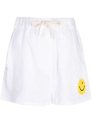 Leinen shorts mit stickerei Joshua Sanders weiß