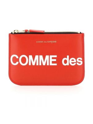Geldbörse mit reißverschluss mit print Comme Des Garçons rot